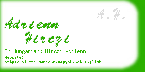 adrienn hirczi business card